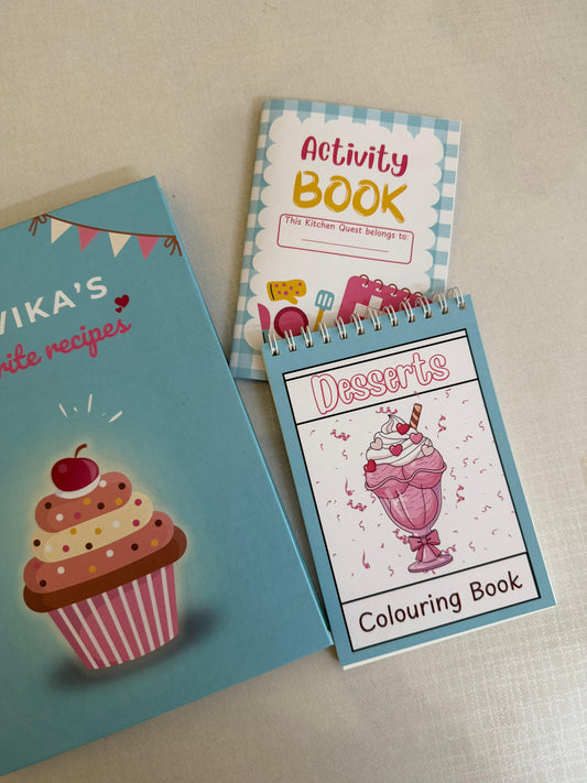 Recipe Journal with Activities and Colouring Books